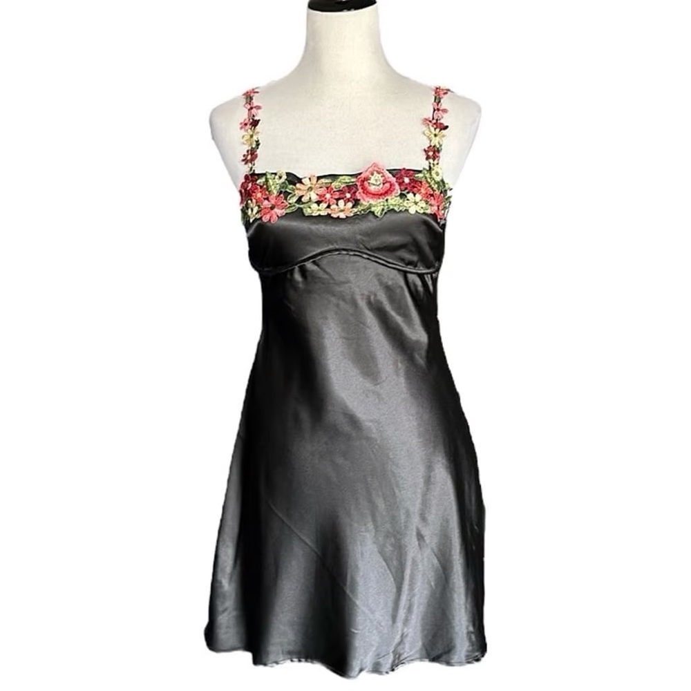 Jessica Simpson Satin Floral Mini Dress NWOT